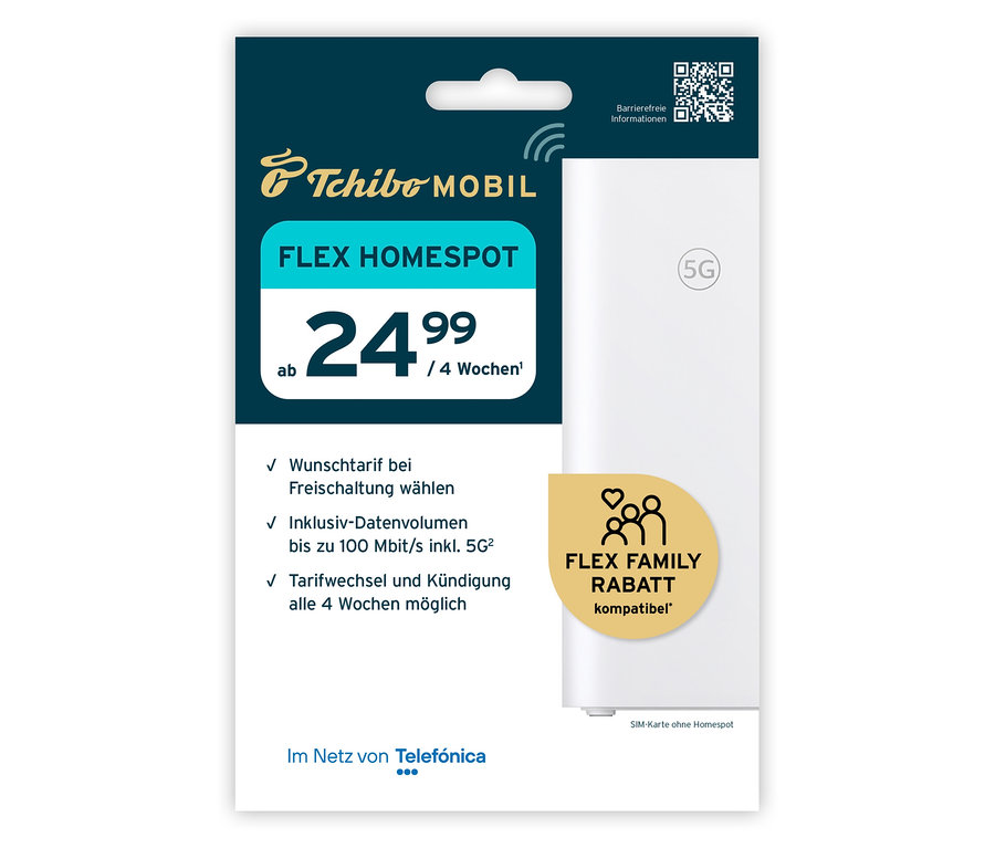 SIM-Karte für FLEX HOMESPOT-Tarif