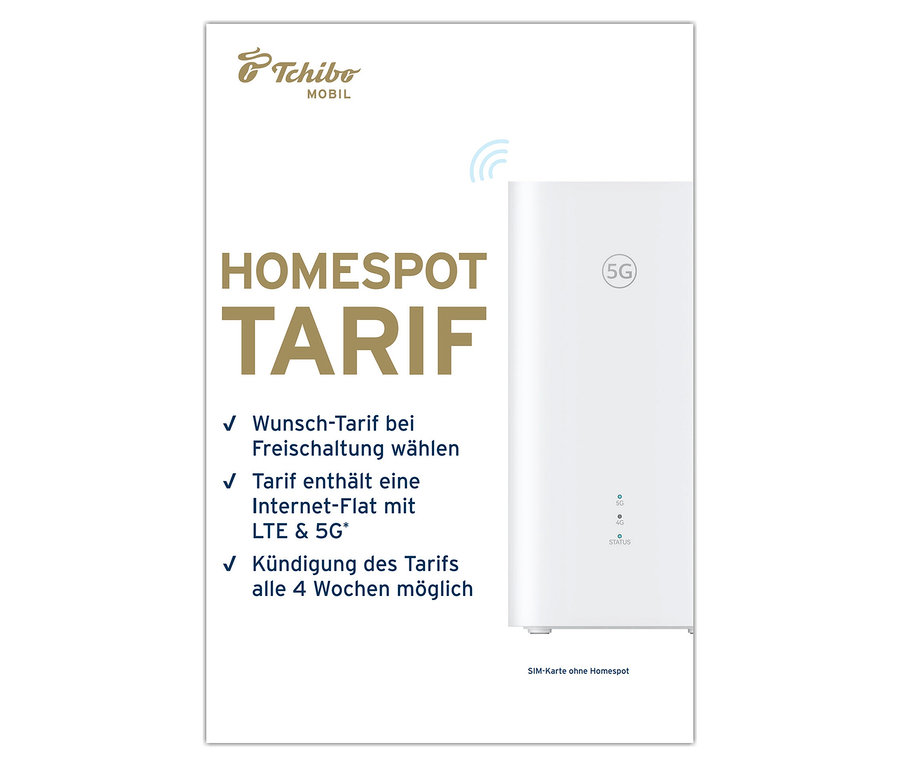 SIM-Karte für Homespot-Tarif