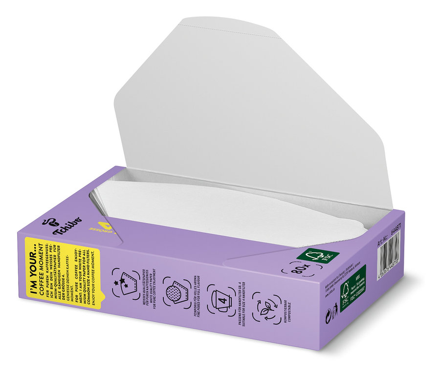 Filterpapier Gr. 4, weiß, 18x 80 Stk.