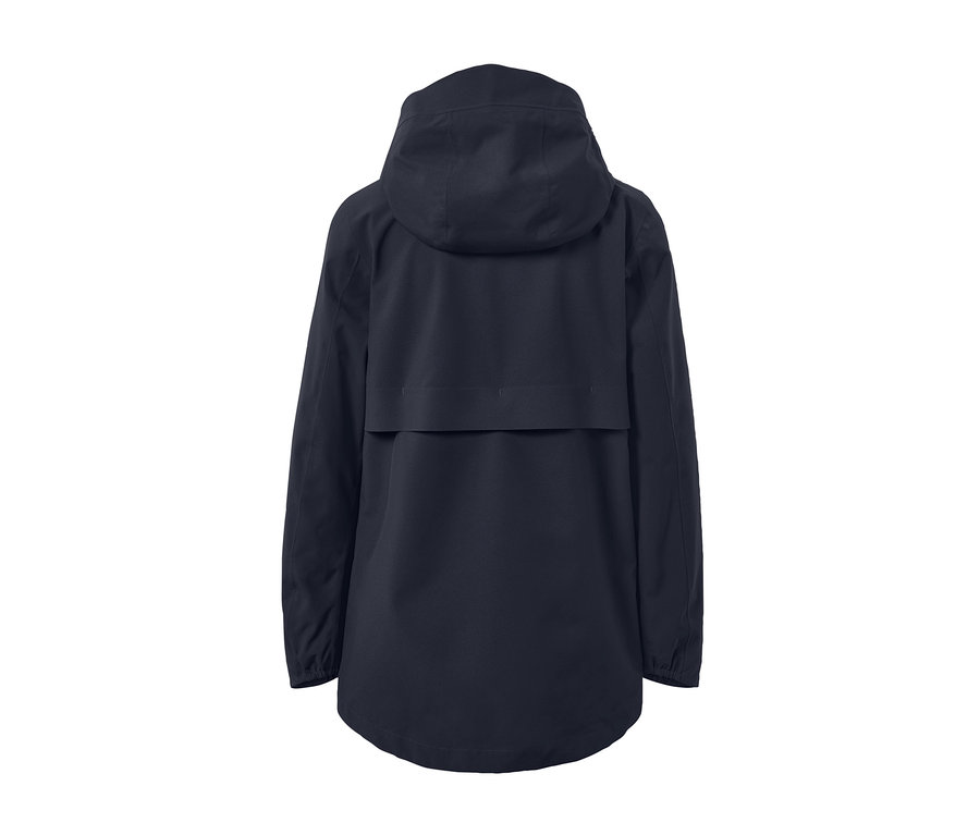 Rückansicht einer Funktions-Outdoorjacke.