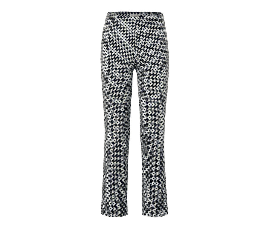 Marineblaue bedruckte Stretchhose.