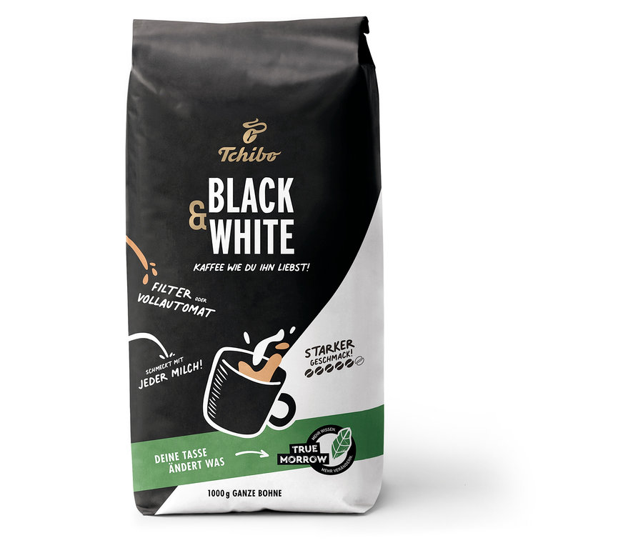 BLACK & WHITE - 1 kg Ganze Bohne