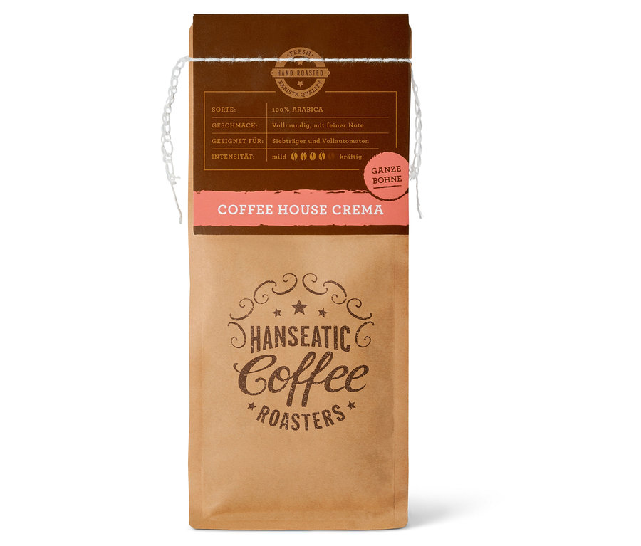 Hanseatic - Coffee House Caffè Crema - 250 g Ganze Bohne