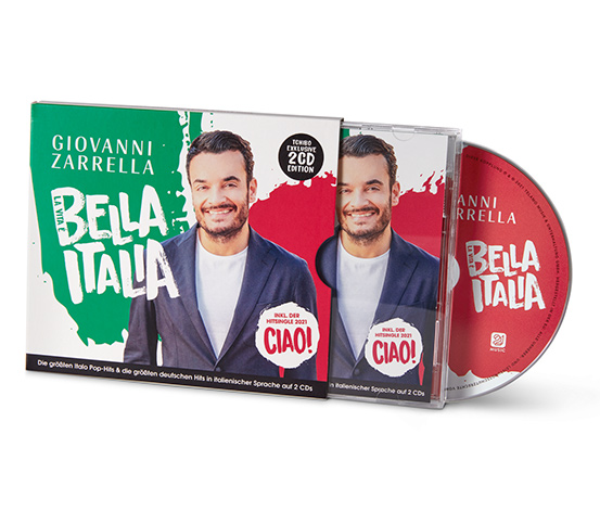 Doppel-CD »Giovanni Zarrella – La Vita è Bella Italia« online bestellen bei  Tchibo 623588