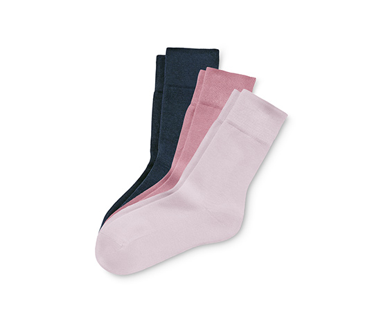 3 Paar Socken, rosa und blau online bestellen bei Tchibo 650200