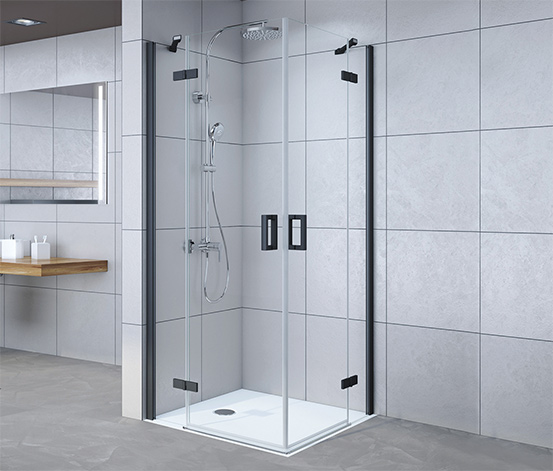 Breuer®-Dusche »Panorama«, Eckeinstieg mit 2 Drehtüren, ca. 90 x 90 cm  online bestellen bei Tchibo 604540