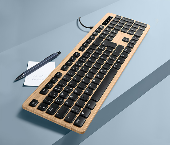 Tastatur in Holzoptik online bestellen bei Tchibo 602129