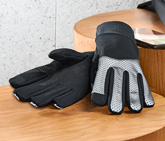 Windprotection-Handschuhe mit Reflektorbesatz online bestellen bei Tchibo  646007