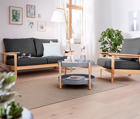 2-Sitzer-Sofa aus FSC®-zertifiziertem Holz online bestellen bei Tchibo  390668