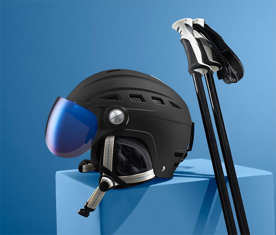 Hardshell-Ski- und Snowboard-Helm mit Visier online bestellen bei Tchibo  602484