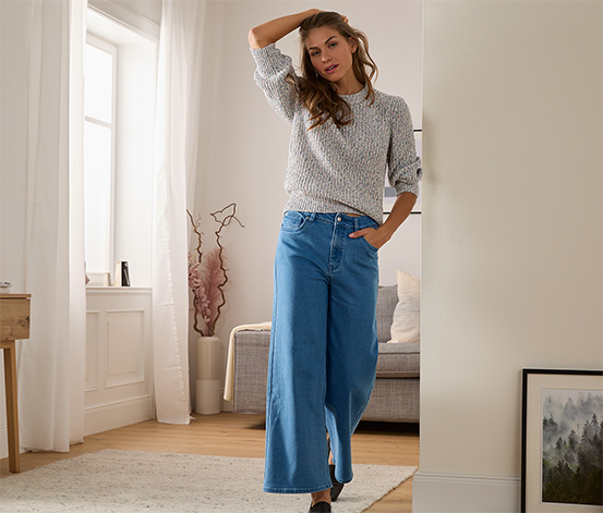 Culotte-Jeans, midblue denim online bestellen bei Tchibo 632354