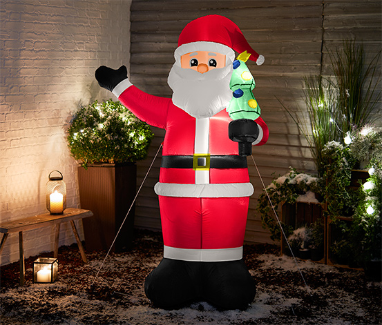 Aufblasbarer XXL-LED-Weihnachtsmann online bestellen bei Tchibo 367057