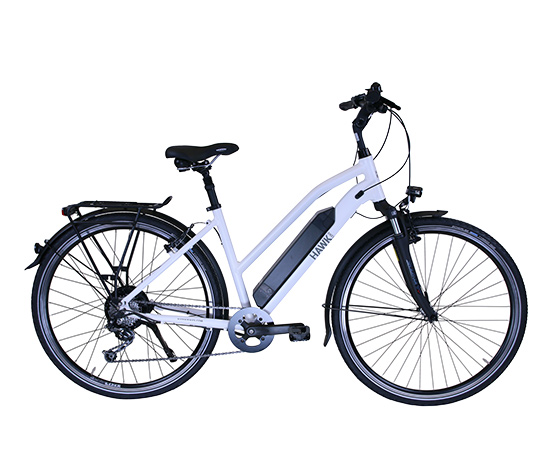 HAWK Bikes E-Bike Damen »e-Trekking Lady BAFANG«, grau, 28 Zoll, 46-cm- Rahmen online bestellen bei Tchibo 639110