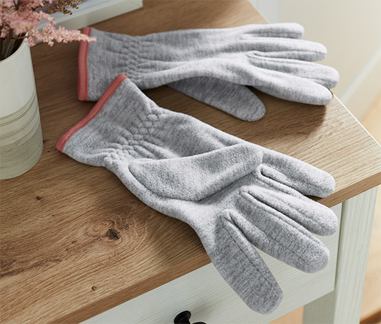 Fleece-Handschuhe, grau online bestellen bei Tchibo 626677