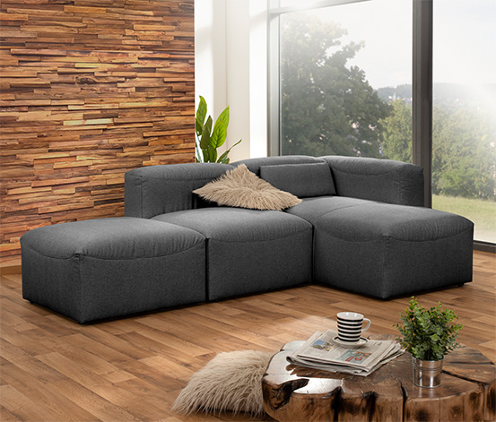 Max Winzer® Modul-Sofa »Lena«, anthrazit, Longchair rechts online bestellen  bei Tchibo 631500