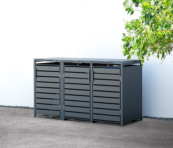 Mülltonnenbox, Stahl, 3er online bestellen bei Tchibo 672896