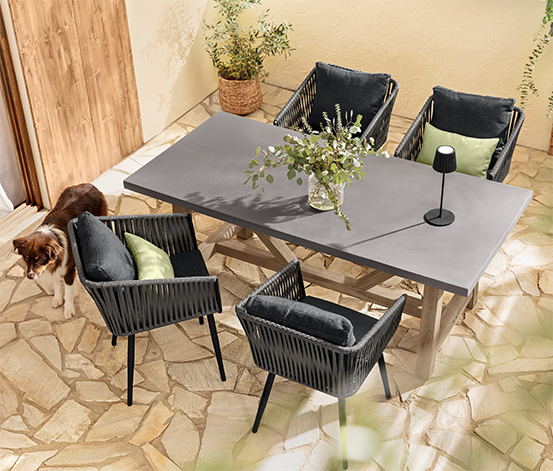 Dining-Tisch mit Beton-Tischplatte online bestellen bei Tchibo 667740