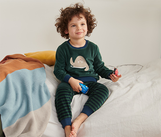 Kleinkinder-Nicki-Pyjama mit Walrossprint online bestellen bei Tchibo 650108