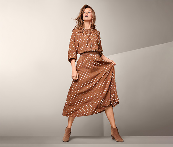 Gepunktetes Midi-Kleid online bestellen bei Tchibo 604008