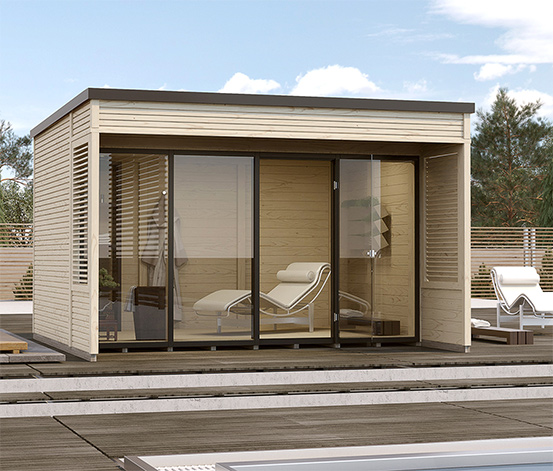 WEKA Design-Wochenendhaus mit Vordach »Cubilis 2.0«, bei 45 Tchibo bestellen 617781 mm online