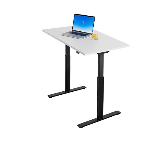 Topstar-Schreibtisch, elektrisch höhenverstellbar, ca. 120 x 60 cm, Gestell  schwarz, Tischplatte weiß online bestellen bei Tchibo 633587
