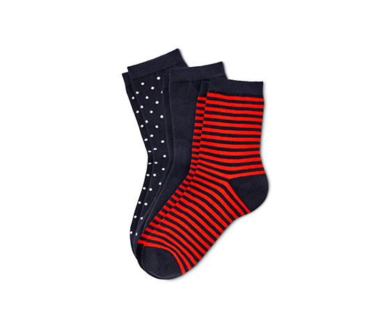 3 Paar Socken, blau-rot online bestellen bei Tchibo 617398