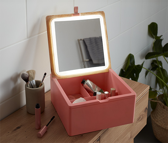 Aufbewahrungsbox mit LED-Spiegel online bestellen bei Tchibo 610939