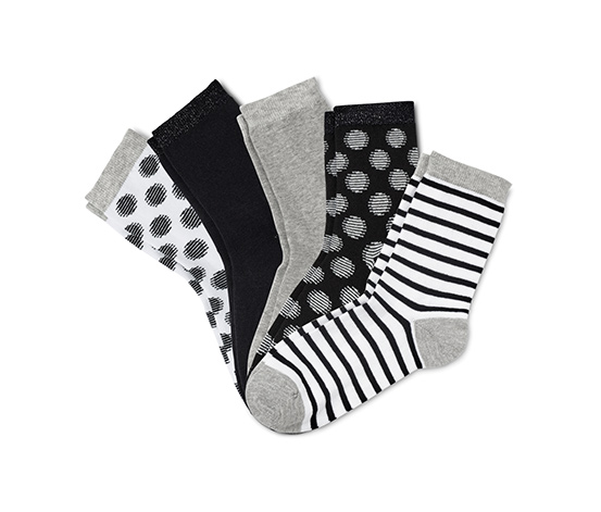5 Paar Socken, mit Glitzergarn online bestellen bei Tchibo 625621