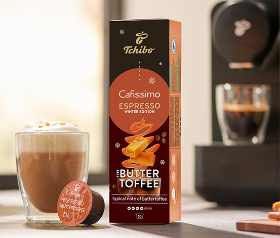 Flavoured Espresso – Buttertoffee – 10 Kapseln online bestellen bei Tchibo  512924