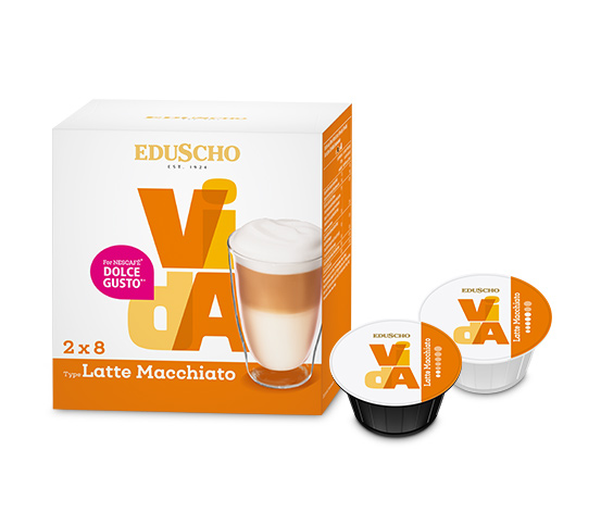 EDUSCHO VidA Latte Macchiato – 2x 8 Kapseln (16 Kapseln) online bestellen  bei Tchibo 502983