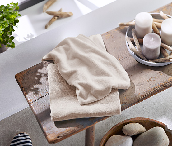 2 Frottier-Handtücher aus Bio-Baumwolle, taupe online bestellen bei Tchibo  309673
