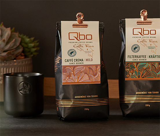 Qbo Premium Coffee Beans »Kooperative Coopedota« Caffè Crema Mild - 250 g  Ganze Bohne online bestellen bei Tchibo 521728