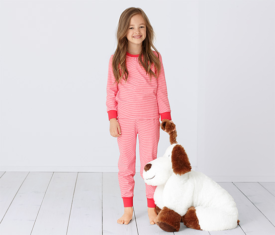 Schlafanzug aus Bio-Baumwolle, rot-weiß gestreift online bestellen bei  Tchibo 309708