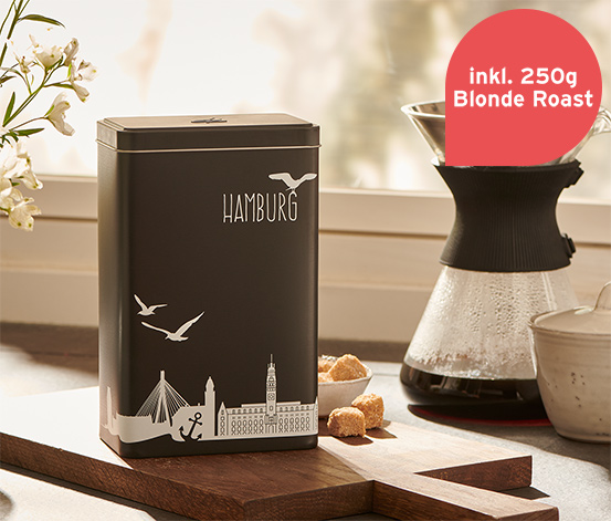 Kaffeedose »Hamburg« inkl. 250 g Blonde Roast online bestellen bei Tchibo  525520