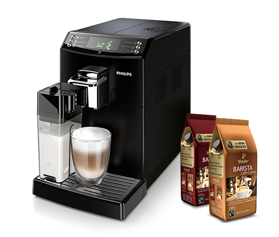 Philips HD8847/01 4000 Serie Kaffeevollautomat, schwarz (inkl.  Gratis-Kaffee) online bestellen bei Tchibo 483405