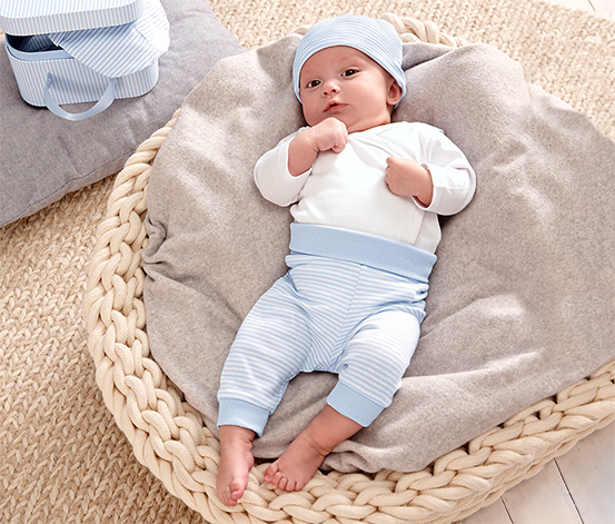 Baby-Geschenk-Set, hellblau-weiß online bestellen bei Tchibo 325276
