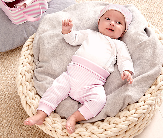 Baby-Geschenk-Set, rosa-weiß online bestellen bei Tchibo 325278