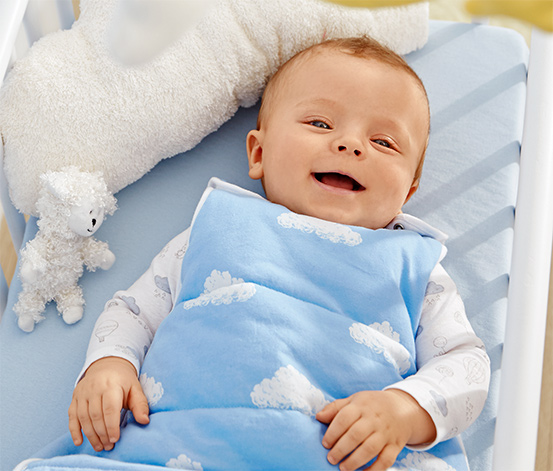 Baby-Schlafsack, blau-weiß online bestellen bei Tchibo 328874