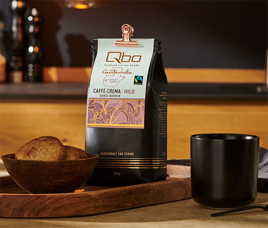 Qbo Premium Coffee Beans »Kooperative Tajumuco« Caffè Crema Mild - 250 g  Ganze Bohne online bestellen bei Tchibo 526473