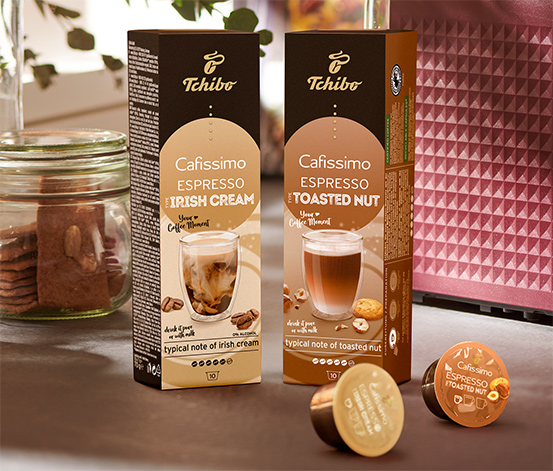 Flavoured Espresso – Set aus Irish Cream & Toasted Nut – 20 Kapseln online  bestellen bei Tchibo 522176