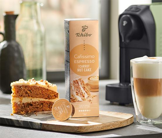 Cafissimo Flavoured Espresso – Carrot Nut Cake – 10 Kapseln online  bestellen bei Tchibo 527927