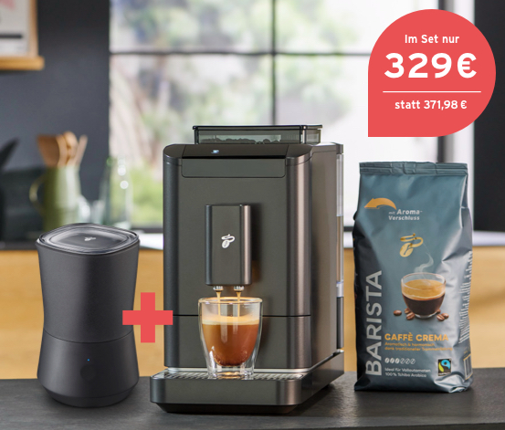 Esperto2 Caffè« Tchibo Kaffeevollautomat, Granite Black (inkl. elektrischem  Milchaufschäumer und 1 kg BARISTA Kaffee) online bestellen bei Tchibo 514090