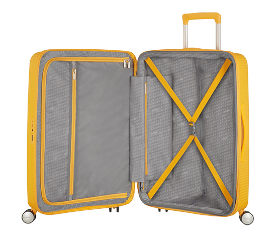 »Soundbox« Tchibo EXP, 666597 online Spinner Hartschalen-Koffer yellow bestellen 67/24 bei Tourister TSA olden American