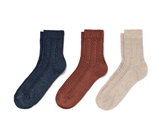 3 Paar Socken mit Zopfmuster online bestellen bei Tchibo 649518
