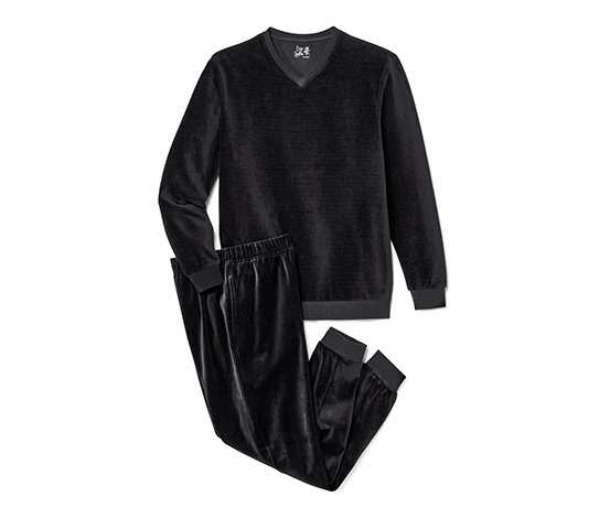 Nicki-Pyjama, schwarz online bestellen bei Tchibo 667211