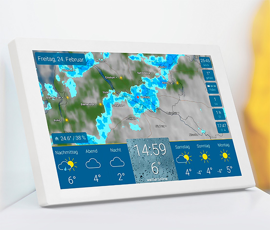 WetterOnline WLAN-Wetter Display Home 3 mit Premium-Wetterdaten und  Zusatzfunktionen online bestellen bei Tchibo 675737