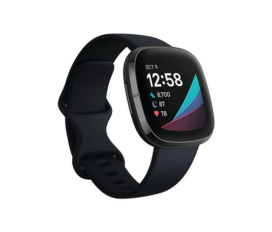 Fitbit fortschrittliche Gesundheits-Smartwatch »Sense«, carbon, inkl.  Zusatzarmband online bestellen bei Tchibo 663599