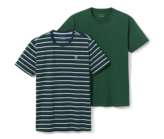 2 T-Shirts mit Rundhalsausschnitt online bestellen bei Tchibo 655069