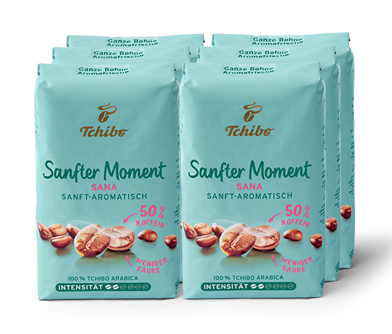 Sanfter Moment (50% entkoffeiniert) - 500 g Ganze Bohne online bestellen  bei Tchibo 518814