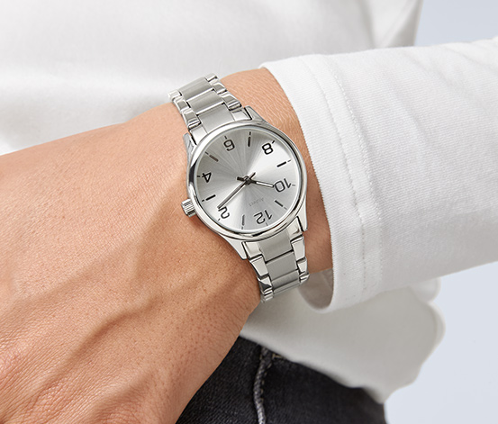 Damen-Edelstahl-Armbanduhr online bestellen bei Tchibo 315674